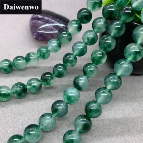 Ice Green Chalcedony Beads 4-12mm Round Natural Loose Stone Bead Diy Bracelet