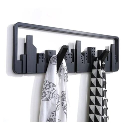 City Building Multi-Group Hooks Horizon Coat Rack Coat Rack Creative Wall Hook On The Hanger Behind The Door Home Storage