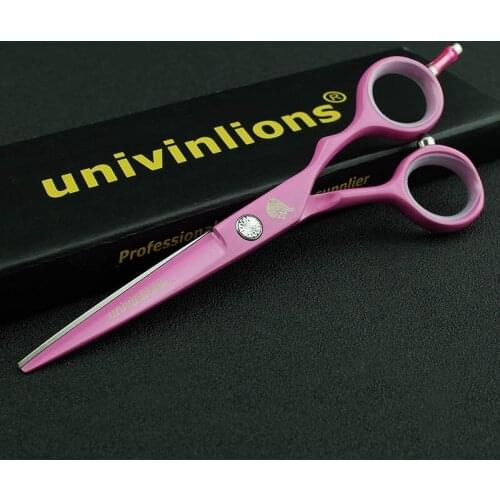 5.5" Pinking Kit Hot Sale Pink Hair Cutting Scissors Thinning Shears Japanese Hair Stylist Shears Barbers Pinking Hairdresser