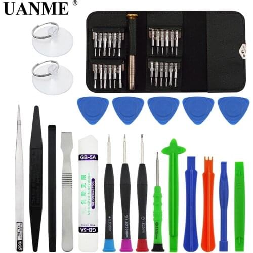 UANME Mobile Phone Repair Tools Kit Spudger Pry Opening Tool Tweezer Screwdriver Set