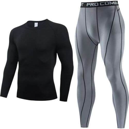 Dry Fit Mens Training Sportswear Gym Set Fitness Compression Sportswear Jogging Tight Sportswear Clothes 3XL Oversized Men