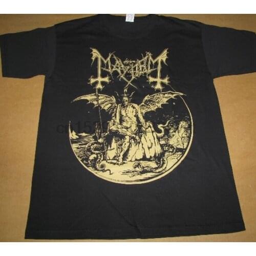 Mayhem Daemon Official T-Shirt Gold Official Merchandise Norwegian Black Metal