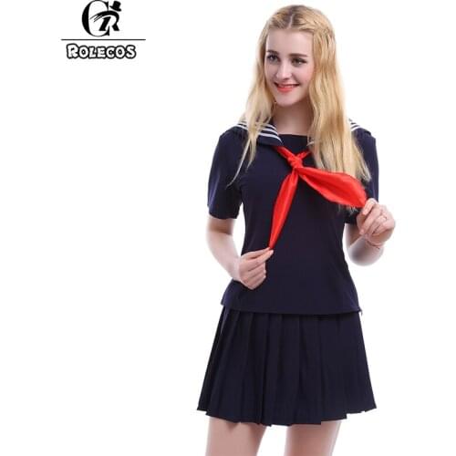 ROLECOS Anime Toradora! Women Cosplay Costumes Aisaka Taiga Sailor Uniform Navy Bule School Girls Uniform Cosplay Clothing Sets