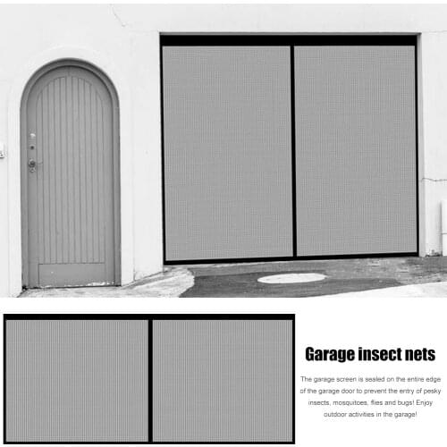 Garage Anti Fly Insect Mosquito Net Seamless Mesh Warehouse Door Screen retractable garage door screen easy to install 2x4m