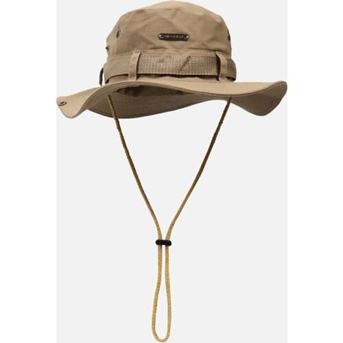 Unisex Outdoor Sun Block Fishing Hat Big-brimmed Cowboy Hat Camouflage Bucket Hat Anti UV Quick-dry Cycling Sunshade Hiking Cap