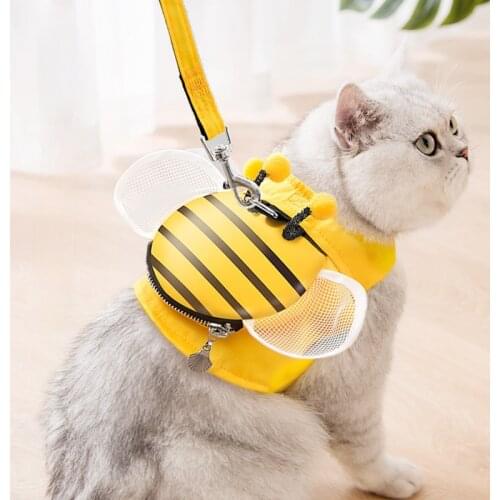 Vest Type Traction Rope Reflective Safety Small Dog Cat Harnesses Vest Chest Strap Anti-strike Pet Leash Pets Accessories