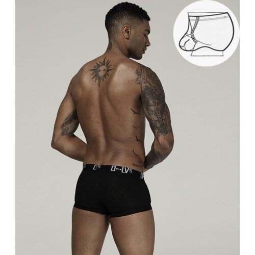 ORLVS Men Underwear Sexy Boxers Cotton Cueca Masculina Breathable Male Panties Ropa Interior Hombre Men Boxers Shorts U Pouch