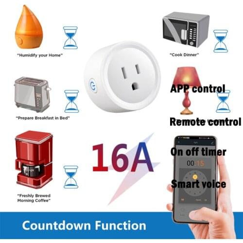 Smart Plug WiFi Socket US 16A Timing Function SmartLife APP Control Work With Alexa Google Assistant Dropshipping