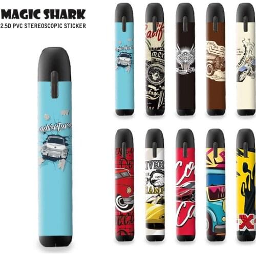 Magic Shark 10 Pattern 2.5d Stereo Film 3m Adhesive Printing Label Sticker Skin Film Case Cover For My Blu Myblu