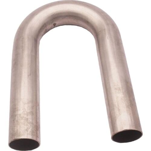 180 Degree Mandrel Exhaust Tube U Bend - Stainless Steel / 1.5 Inch Diameter
