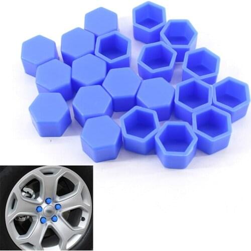 20 modeling car wheel nut silicone ear cap protection bolt cover for SEAT Ibiza Leon Toledo Arosa Alhambra Exeo