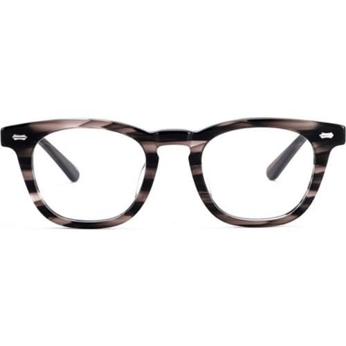 80131 Acetate Handmade Retro Glasses Frame Men Women Optical Fashion Computer Eyeglasses