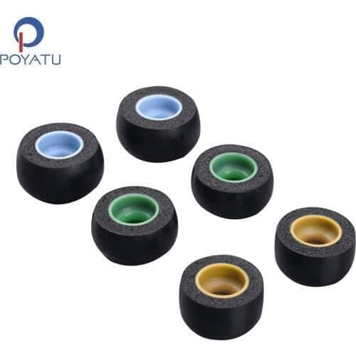 POYATU Memory Foam Eartips Tips Earbuds Silicone Eartips For Samsung Gear Iconx 2018 In Ear Tips Buds Replacement Ear Sleeves
