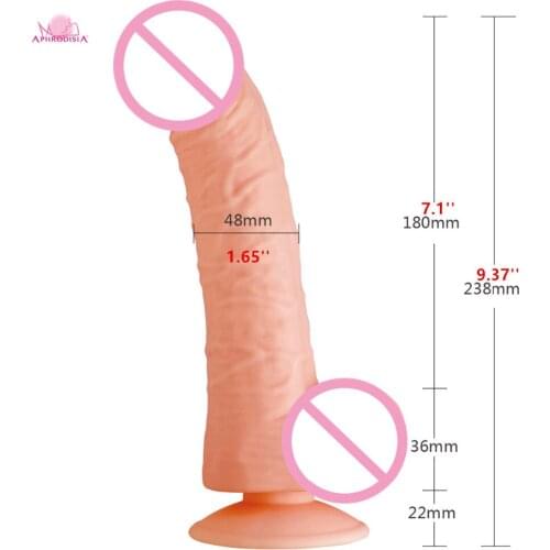 APHRODISIA 9.37inches Silicone Giant Dildo Suction Cup Realistic Penis Dildos for Woman,Butt Plug Anal Dildo Huge Anal Sex Toys