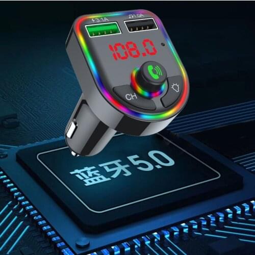 FM Transmitter Wireless Bluetooth Car Kit Handsfree Car MP3 Audio Music Player Dual USB Radio Modulator Car Kit 3.1A USB Charger