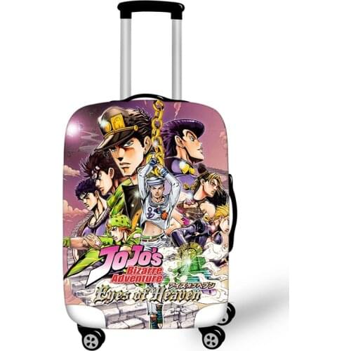 18-32'' Jojo Bizarre Adventure Travel Luggage Suitcase Cover Trolley Bag Protective Cover Mens Womens Elastic Suitcase Cover