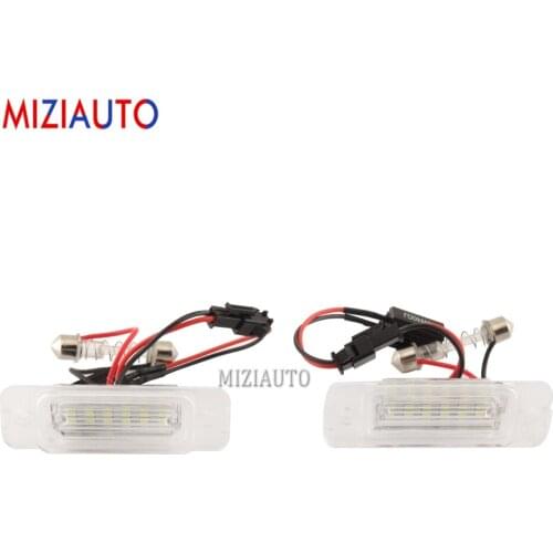 1Pair LED Number License Plate Light For Mercedes-Benz ML W164 2005-2011 For GL X164 2006-2012 Car parts Number License lamp