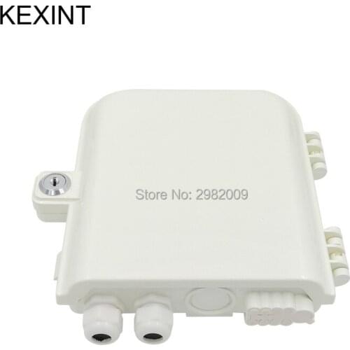 FTTH 8 cores ABS Material Terminal Cable Indoor/Outdoor Fiber Optic Distribution Box 10pieces