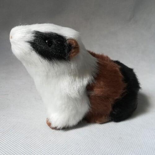 Simulation Domesticated Guinea Pig model polyethylene&fur mouse prop 14x8x9cm handicraft home decoration gift b1818