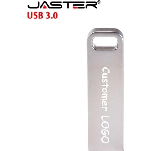 JASTER rectangle Metal USB 3.0 Memory Stick usb flash pen drive 128GB 64GB 16GB 8GB 32GB 4GB pendrive Over 10 pcs free logo