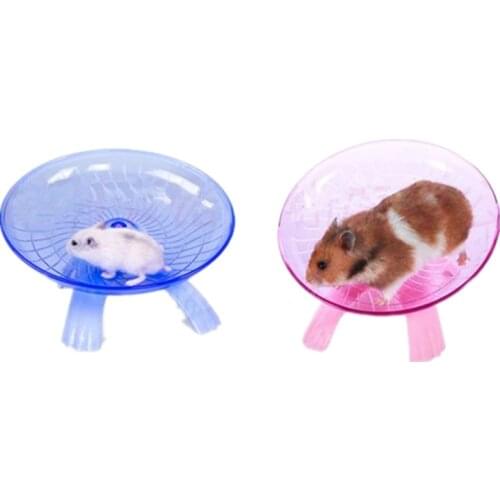 Pet Exercise Wheel Hamster Running Disc Plastic 18cm Diameter Stable Silent Sport Jogging Wheel Hamster Toys Squirrel Wheel