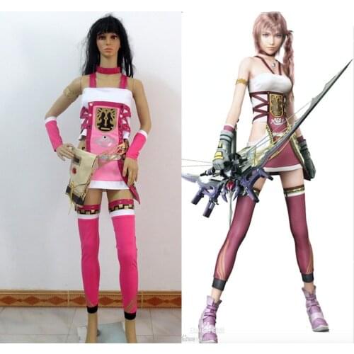 Final Fantasy XIII-2 FF 13-2 Serah Farron Cosplay Costume Tailor made free shipping
