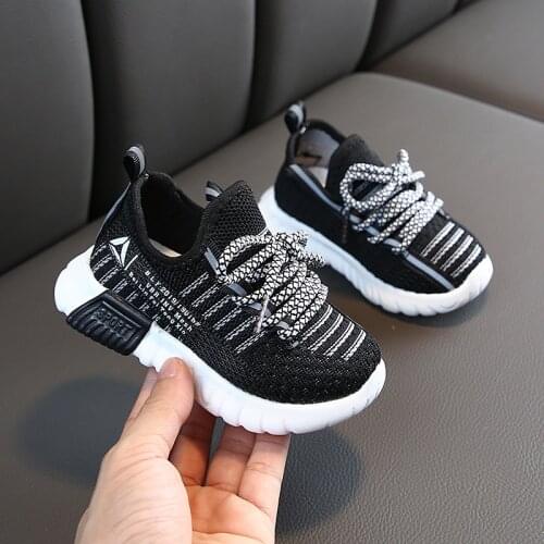 2021 new Autumn Baby Girl Boy Toddler Shoes Infant Casual Running Shoes Soft Bottom Comfortable Stitching Color Children Sneaker