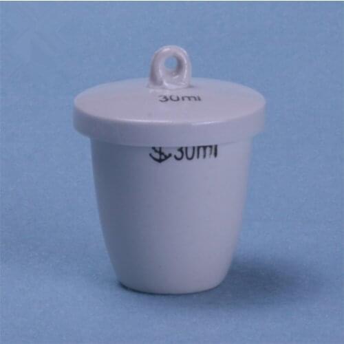 1pcs Lab Porcelain Crucible with cover 5-300ML High temperature resistant