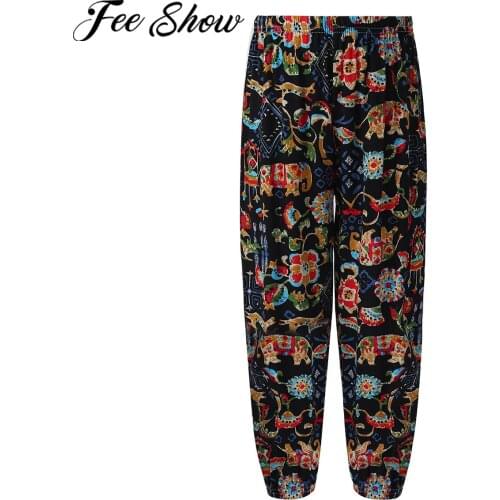 Summer Children Anti-mosquito Pants Boys Girls Harem Pants Printed Kids Trousers Teenage Casual Loose Sports Pants 5-10 Years