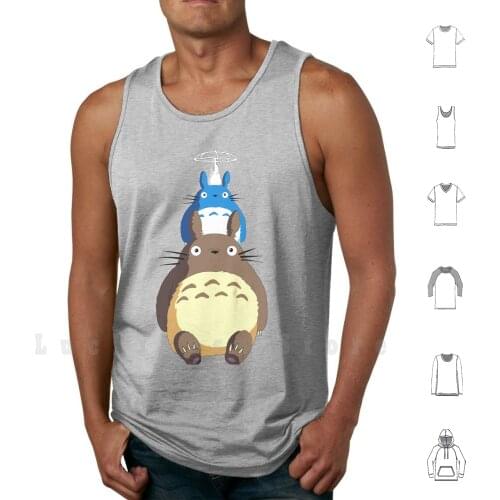 My Neighbour Totoro tank tops vest sleeveless Totoro Fantasy Fantasia Anime Manga Animepet Pet Neighbour Vecino Drama