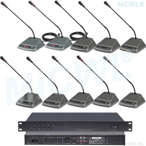 CCS200 Wired Table Gooseneck Conference Microphone System Meeting Room Solutions President Delegate Mics MiCWL A350M-A04