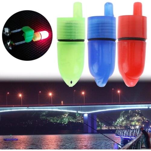 10pcs/lot Battery Powered Fishing Rod Tip LED Night Lights High Quality for Twin Bell Electric Bite Alarm Fishing 42 x 15 x 15m