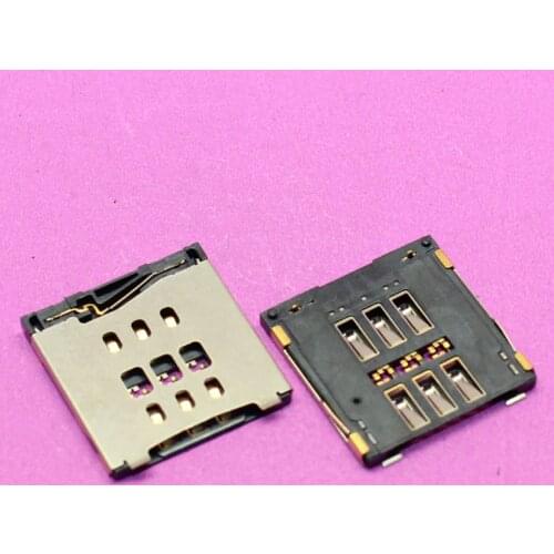 YuXi Brand New sim card reader holder connector for iphone 6 PLUS 6G 4.7 5.5 memory card tray slot module
