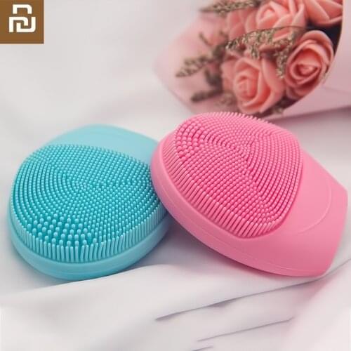 Xiaomi Rechargeable facial cleansing brush electric silicone Pore cleanser USB Ultrasonic Vibration Facial Cleansing Brush