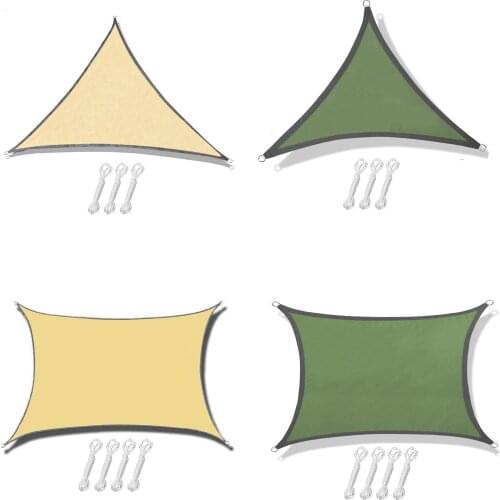 Rectangle Triangle Outdoor Sun Shade Sails Canopy UV Protection Oxford Cloth Shade Sunshade Tools For Garden And Swimming Pool