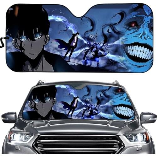Solo Leveling Printing Anime Car Windshield Sunshade Fashion High-quality Sun Shade Auto Sun Visor Gift for Man
