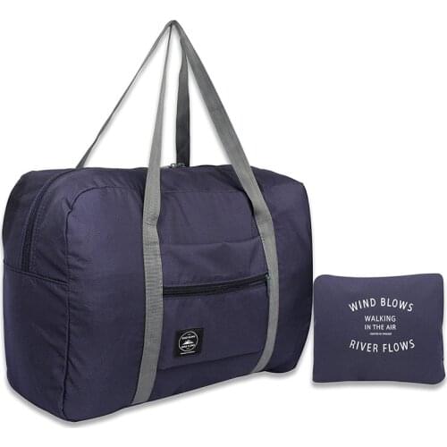 Waterproof Nylon Travel Bags Women Men Large Capacity Folding Duffle Bag Organizer Packing Cubes Luggage Girl Weekend Bag Drop