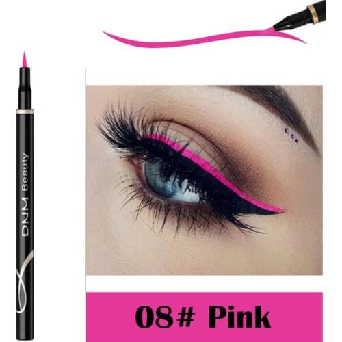 12 Colors Makeup Matte Eyeliner Long-lasting Waterproof Sweat-proof Quick Dry Colorful Liquid Eyeliner Pencil Cosmetic TSLM1