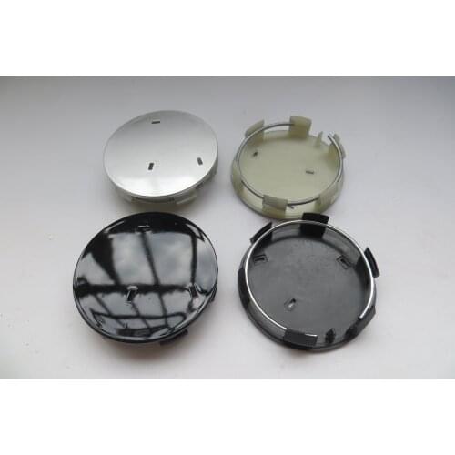 20pcs 60mm black silver Car Wheel Center Caps Hubcap covers emblem for 307 308 408 4008 Car Accessories