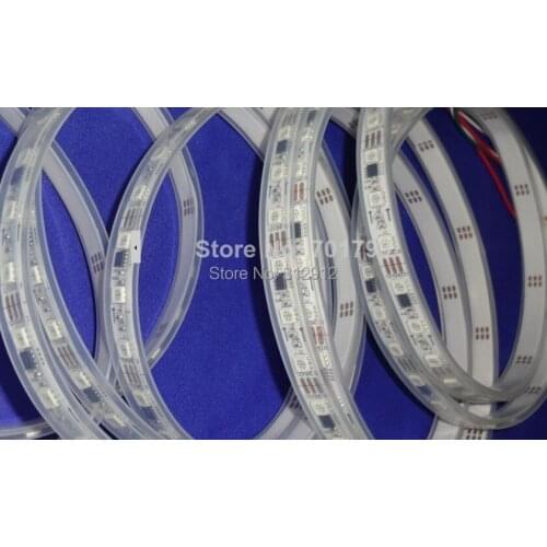 5m DC12V 60leds/m 20pcs ws2811 ic/meter(20pixels) led digital strip;IP68;waterproof in silicon tube