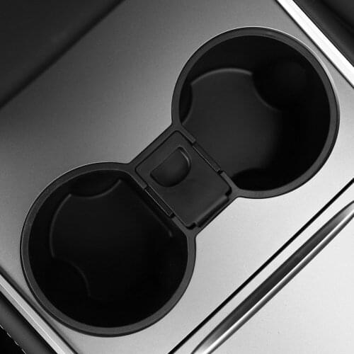 Car Center Console Drinks Holders Insert for Tesla Model 3 Model Y 2021 Automobiles Car Interior Accessories