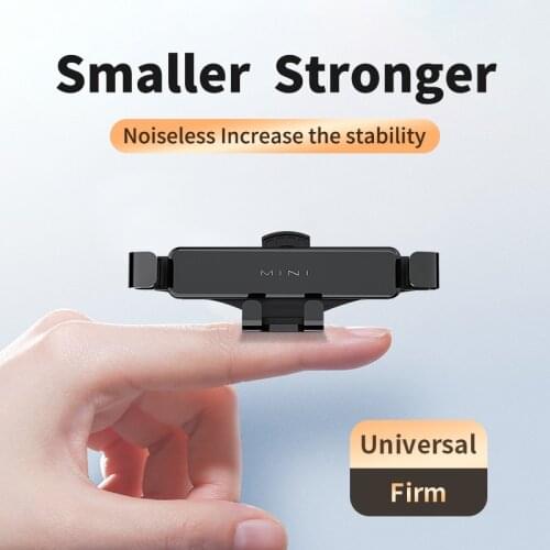 New Mini Retractable Car Gravity Bracket Universal Car Air Vent Clip Stand Cell Phone GPS Support For Phone Holder 4.7-6.7 Inch