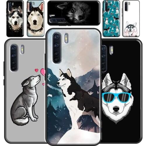 Siberian Husky Dog Case For OPPO A5 A9 2020 A31 A53 A52 A72 A15 A83 A91 A93 A1K A5S Find X3 Pro Reno2 Z Cover