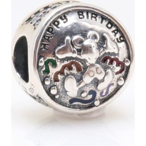 DoDoFly S925 Silver Castle Cute Minnie Beads Fit Original Bracelet Pendant DIY Jewelry Charms Gift