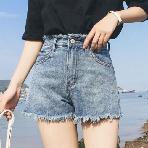 Casual Women High Waist Loose Wide Leg Hem Denim Jeans Shorts Hot Pants Jeans Shorts Hot Pants Jeans Shorts Hot Pants Jeans Shor