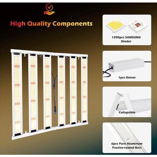 Fold 3200W LED Plant Grow Light Dimmable Full Spectrum Grow Lamps For Greenhouse Indoor Tent Flower Plants Phyto lamp Fitolampy