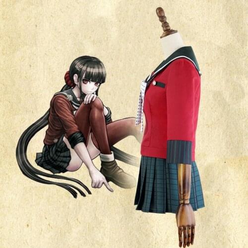 New 6PCS Danganronpa V3 Killing Harmony Harukawa Maki School Uniform Women Girl Cosplay Costume
