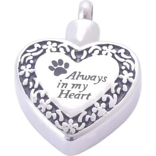 Engraved Pendant Stainless Steel Jewelry Pet Dog Cremation Necklace Name Personalized