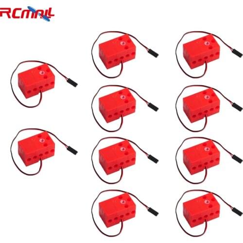 10Pcs 360° 2KG Servo Programmable Mini Geekservo RC Servo Dual Output Shaft for Lego Micro:bit Raspberry Pi