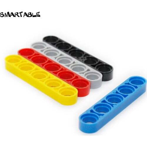 Smartable High-Tech Liftarm 1x5 Thin Building Block Parts Toys For Kid Educational Creative Compatible 32017 MOC 50pcs/lot